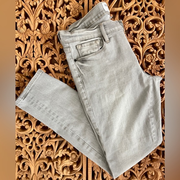 FRAME Jeans Le Garçon Light Gray Mid Rise Skinny  Slim Ankle  SZ: 27/4-6 - Picture 3 of 9